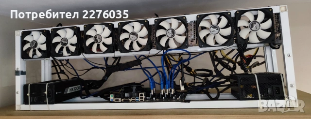 Копачка/Mining Rig 8*GIGABYTE Radeon RX 5700 XT GAMING OC 8GB GDDR6