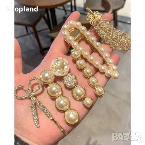 Комплект елегантни фиби за коса - 11 броя, снимка 3 - Аксесоари за коса - 43941192