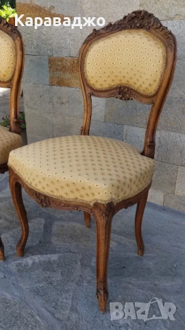 Антични Столчета Рококо, снимка 7 - Столове - 51344848