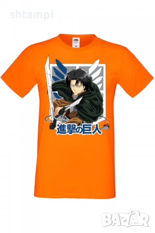 Мъжка тениска Attack on Titan Levi Ackerman, Анимация,игра,Празник,Повод,, снимка 9 - Тениски - 38075147