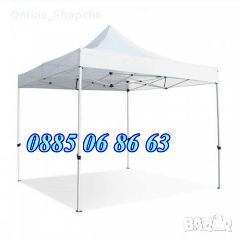 Градински сгъваеми шатри 3х3м, 3х4.5м, 3х6м, павилион, страници, платнище, снимка 2 - Градински мебели, декорация  - 32583236