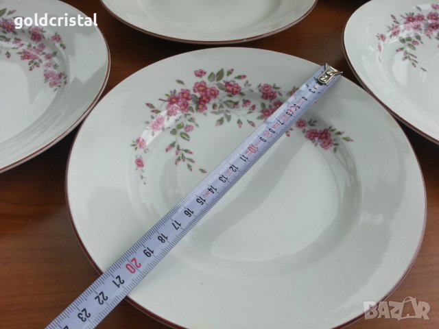 Стар български порцелан чинии, снимка 4 - Антикварни и старинни предмети - 36906381