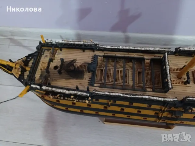 Продавам започнат модел на легендарния кораб HMS Victory – флагманът на адмирал Нелсън., снимка 7 - Колекции - 48680791