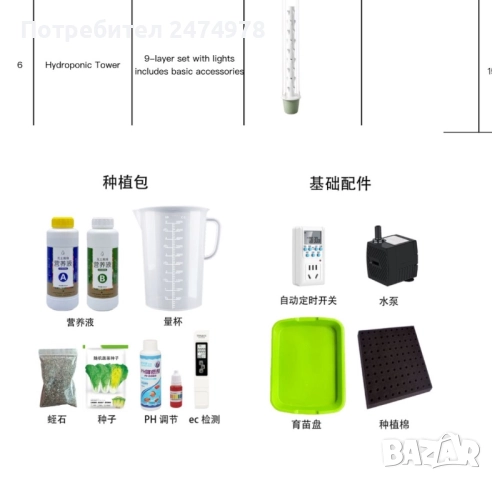 Хидрофонична кула с LED светлини, снимка 3 - Напояване - 51854369