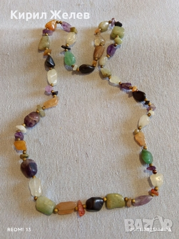 КОЛИЕ ПОЛУСКЪПОЦЕННИ КАМЪНИ РЕТРО СТИЛ НЕЖНО МНОГО КРАСИВО 52188, снимка 8 - Колиета, медальони, синджири - 52492940