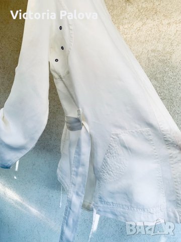 Красиво италианско яке-риза,лен 100%, снимка 8 - Якета - 35173246