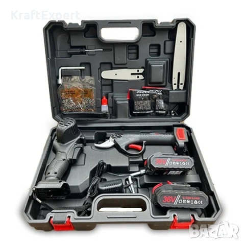 Комплект 2в1: Лозарска Ножица и Мини Трион с 2бр Верига, снимка 4 - Градински инструменти - 50575739