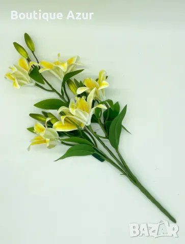 Изкуствени стръкове с лилии, снимка 7 - Изкуствени цветя - 50307411