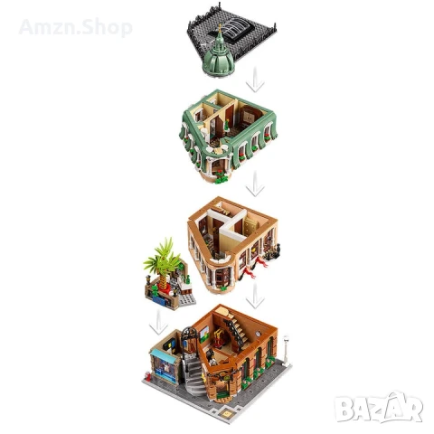 Lego 10297 Бутиков хотел Boutique Hotel 10297 LEGO Icons, снимка 6 - Колекции - 51389962