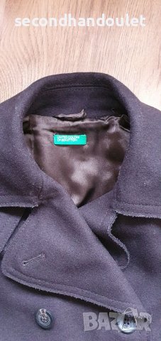 Benetton дамско вълнено палто, снимка 3 - Палта, манта - 39562613