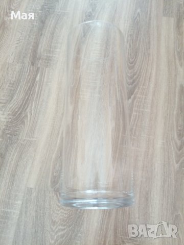 Красива огромна стъклена ваза с височина 50 см. и диаметър 20 см., снимка 6 - Вази - 43435550