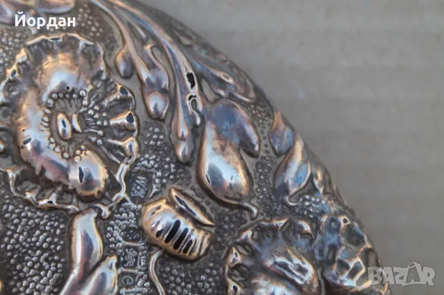 Старо английско сребърно огледало с 4 печата, снимка 8 - Антикварни и старинни предмети - 48521931