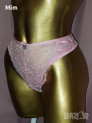 M/L Розова дантелена полупрашка , снимка 3 - Бельо - 52580375