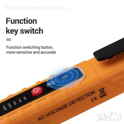 Безконтактен тестер на напрежение тип писалка, снимка 3 - Друга електроника - 43153496