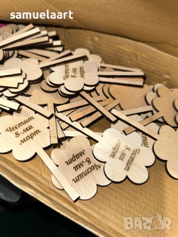 Заготовки от шперплат за 8-ми март, снимка 2 - Дърводелски услуги - 43872416