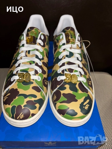 Нови обувки на ADIDAS STAN SMITH BAPE ABC CAMO, снимка 4 - Спортни обувки - 52486121