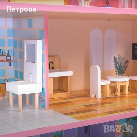 Къща за кукли/дървена къща за кукли , снимка 5 - Кукли - 43545682