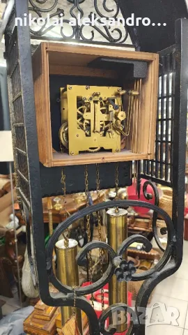 френски винтидж часовник ковано желязо , снимка 7 - Антикварни и старинни предмети - 50080488