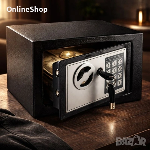 Електронен сейф 230 х 170 х 170мм, черен, снимка 9 - Други стоки за дома - 53206383