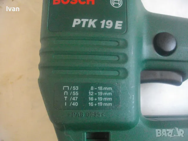 BOSCH PTK19E Made in Germany 2005г. ОРИГИНАЛЕН НЕМСКИ БОШ ЕЛЕКТРИЧЕСКИ ТАКЕР КОМБИНИРАН КАТО НОВ , снимка 5 - Други инструменти - 49329135