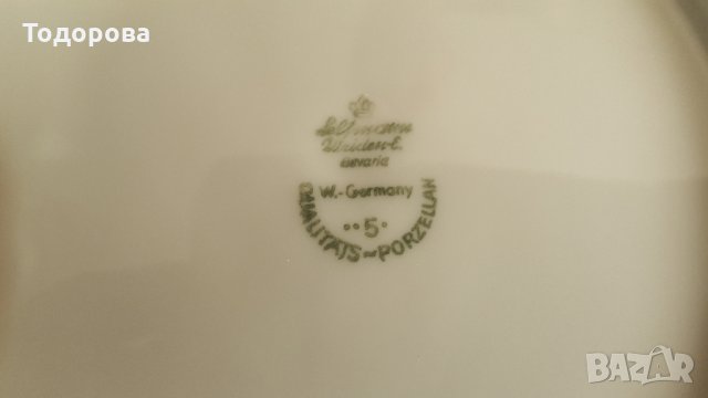 Голяма стара порцеланова купа - Бавария., снимка 5 - Антикварни и старинни предмети - 32854127