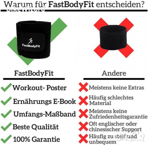 Фитнес Колан  FastbOdyfit за мъже и жени + метър НОВИ, снимка 3 - Фитнес уреди - 33570538