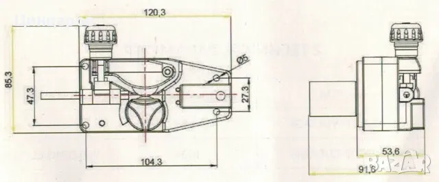 Мотор-редуктор, двигател, моторче механизъм телоподаващ 24V , снимка 2 - Други машини и части - 50041415