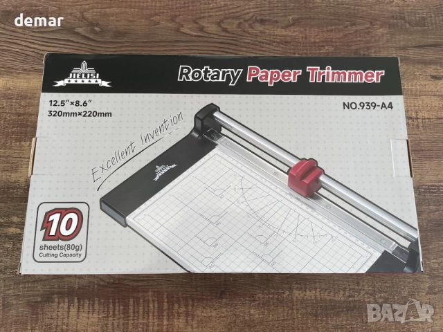 Ротационен тример за хартия JIELISI, до 10 листа, дължина на рязане 30 см, снимка 10 - Други - 51743895