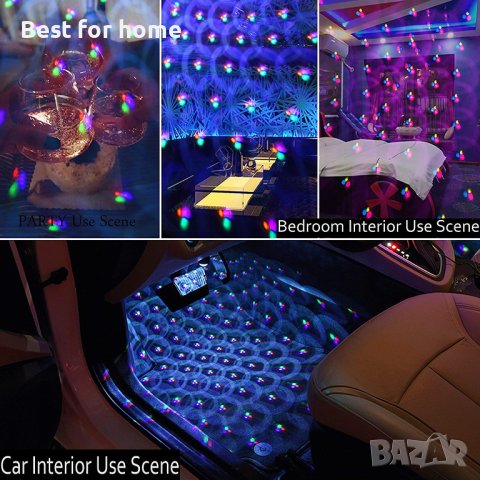 Атрактивно интериорно осветление за автомобила и дома от 4 мини сфери М10, снимка 2 - Аксесоари и консумативи - 40773405