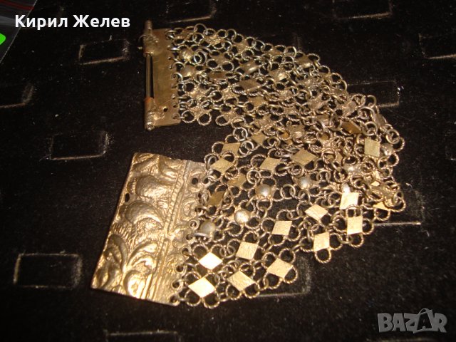 17-18 ВЕК САЧАНЕНА СРЕБЪРНА с ЖИВАЧНА ПОЗЛАТА ВЪЗРОЖДЕНСКА ПЛЕТКА ЕТНО - ГРИВНА РЪЧЕН УНИКАТ 20579, снимка 15 - Антикварни и старинни предмети - 33215737