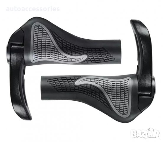 3000053482 Ръкохватки за Велосипед с рога и разширение за дланите 2бр RW23, снимка 1