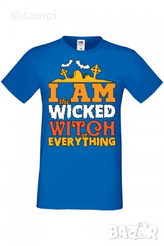 Мъжка тениска I'm The Wicked Witch Of Everything 1,Halloween,Хелоуин,Празник,Забавление,Изненада,, снимка 5 - Тениски - 38123936