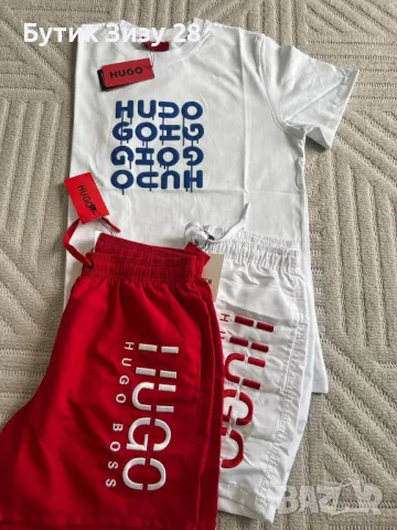 Комплект тениска и шорти Hugo Boss , снимка 13 - Спортни дрехи, екипи - 50425786