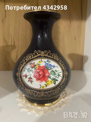 CJ COLLECTION.Кобалт.Порцеланова ретро ваза. Германия 