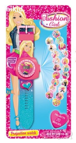 3D Барби детски часовник прожектор, снимка 1 - Детски - 33465859