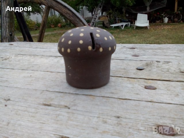 Стара керамична касичка, снимка 2 - Антикварни и старинни предмети - 27064262