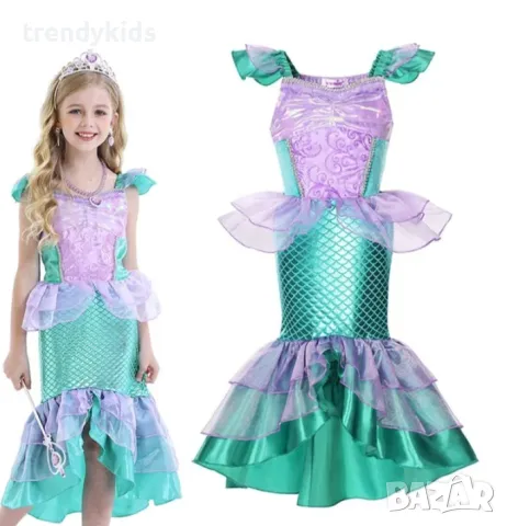 РОКЛЯ КОСТЮМ НА АРИЕЛ!
, снимка 5 - Детски рокли и поли - 44127267