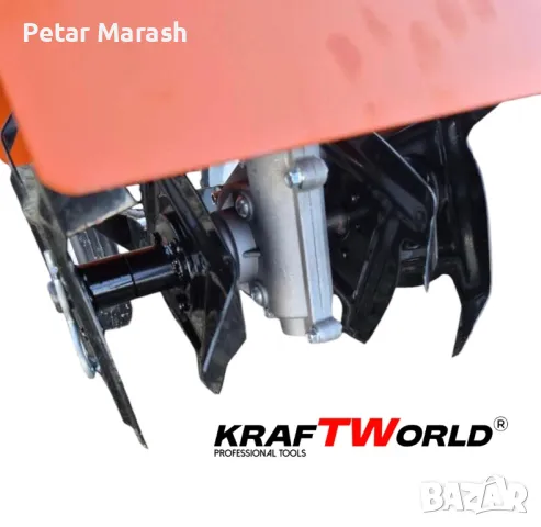 Бензинов Мулти Култиватор KraftWorld – Двутактова Мини Мотофреза, снимка 7 - Други инструменти - 50432166