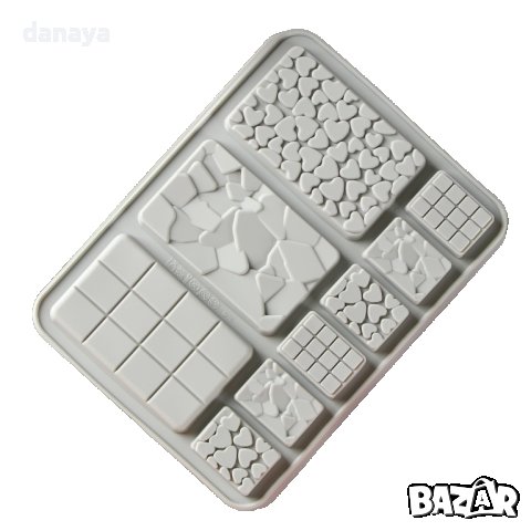 4303 Силиконова форма Шоколадово асорти, снимка 2 - Форми - 43389442