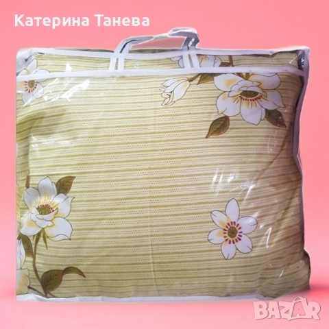 Олекотен юрган с цветни елементи 200 x 220 см, снимка 2 - Олекотени завивки и одеяла - 51547733