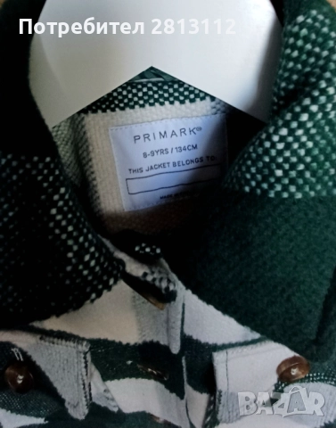 PRIMARK - ново детско палто-риза (134см.), снимка 3 - Детски якета и елеци - 52245424