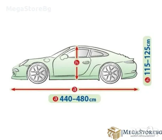 Покривало за автомобил водоустойчиво Kegel серия Mobile размер XL сиво за купе PROMO, снимка 2 - Аксесоари и консумативи - 47351112