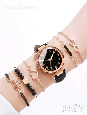комплект часовник + гривни, снимка 2 - Дамски - 49781615