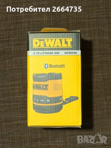 Чисто новa колонка DeWalt с Bluetooth DCR009. 