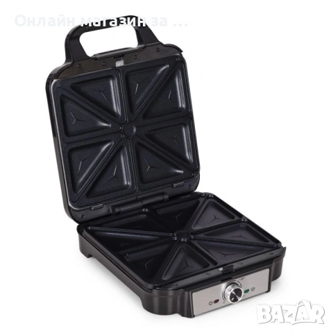 Уред за сандвичи 3в1 KADEN, 1200W, грил, тостер, черен, 28x35x10,5см, снимка 7 - Тостери - 53380209