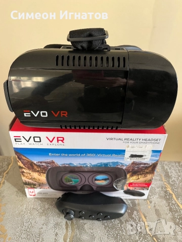 EVO VR Virtual Reality Headset for Smartphones- Black