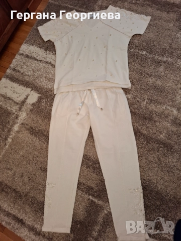 Дамски бял сет, снимка 2 - Спортни екипи - 51795715