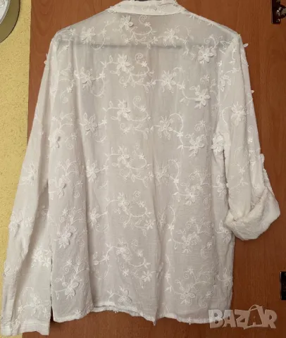 Бели блузи / 100 % памук, снимка 4 - Ризи - 50152332