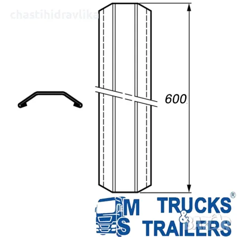 СРЕДЕН ЕЛЕМЕНТ ЗА МЕТАЛЕН КАПАК / КАНАТА H-600 Н600С, снимка 2 - Части - 41920868