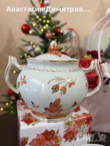 Руски сервиз за чай Вербилки, снимка 3 - Антикварни и старинни предмети - 53338901